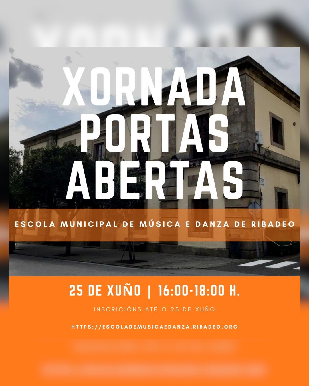 Intensa actividade a vindeira semana da Escola Municipal de Música e Danza de Ribadeo.