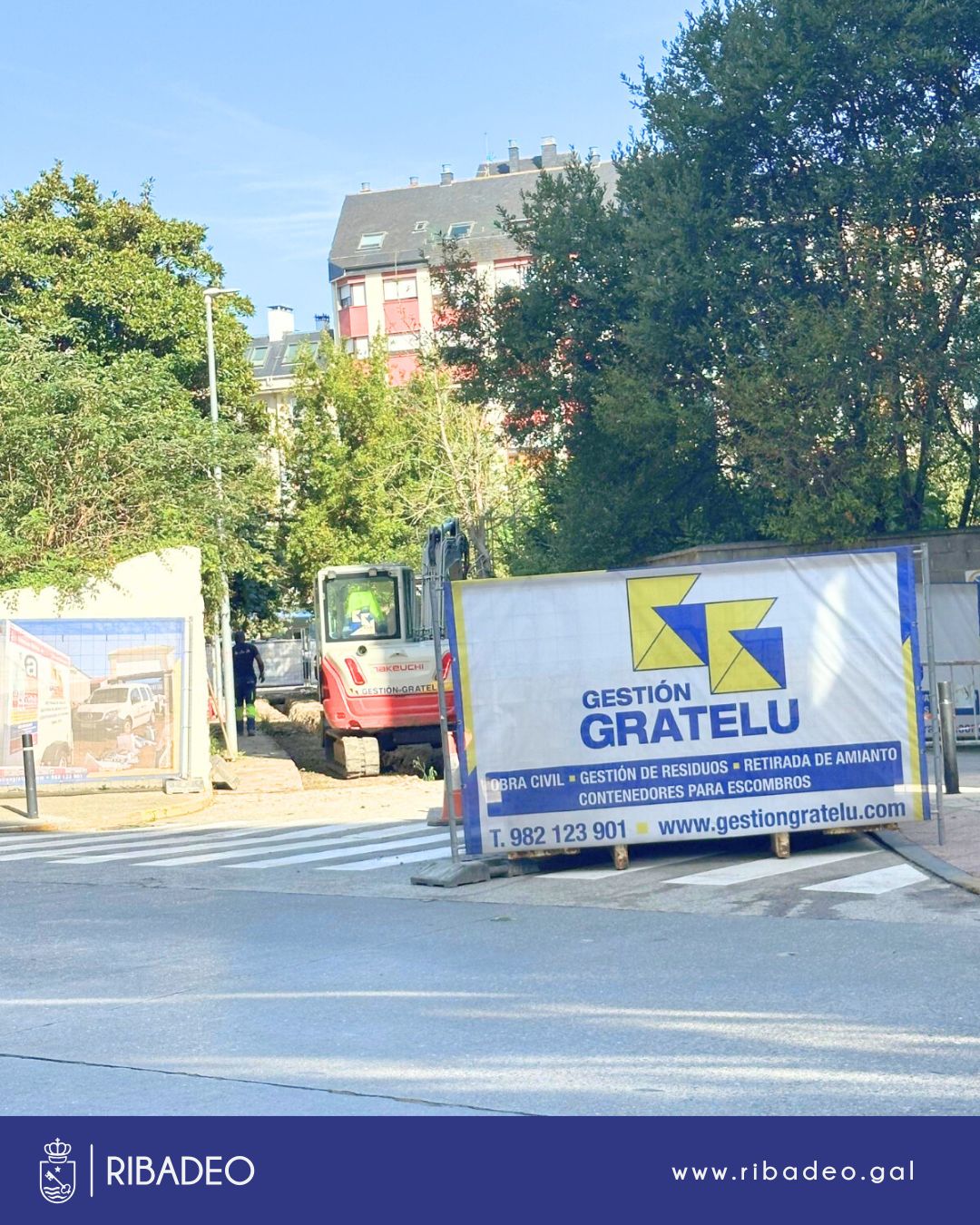 Ribadeo mellora o Parque dos Indianos, grazas ao financiamento da Xunta de Galicia.