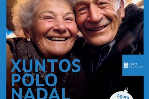 Cartel de Xuntos polo nadal