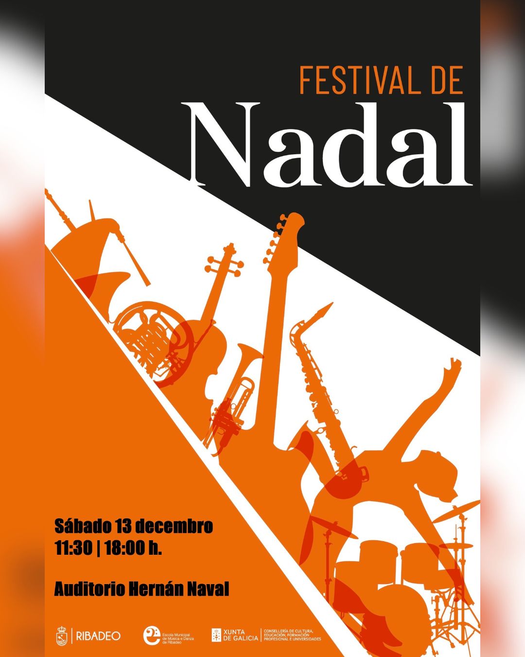 A EMMeD de Ribadeo celebra o seu Festival de Nadal cunha forte aposta pola solidariedade.