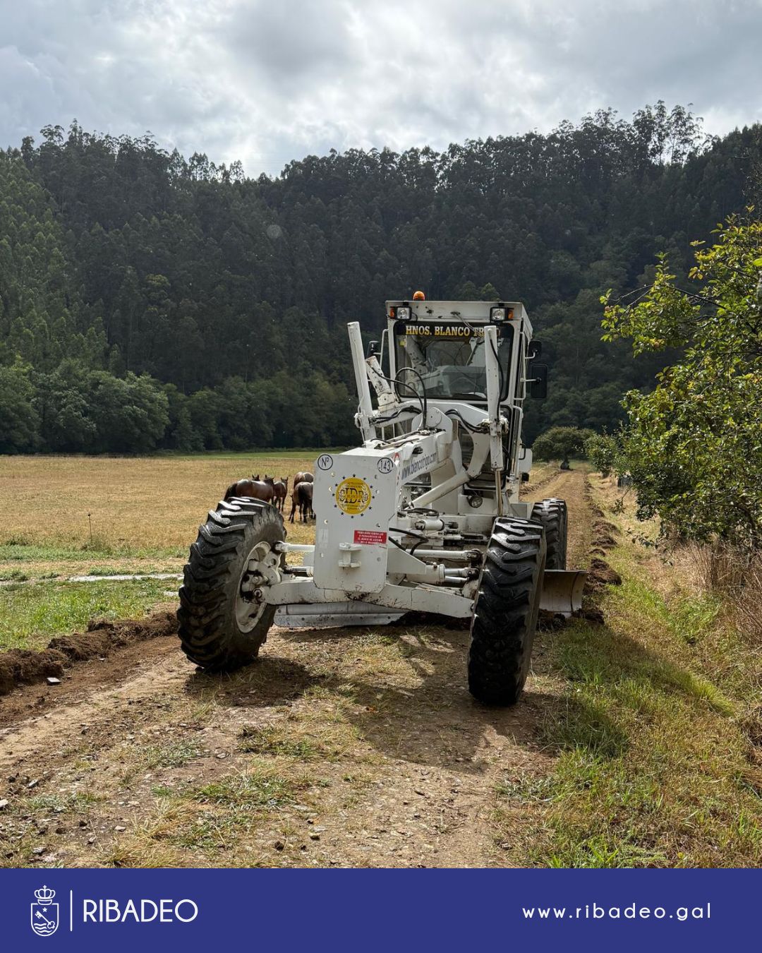 Ribadeo segue mellorando as pista da concentraci&oacute;n dentro do Plan Avanza Rural coa colaboraci&oacute;n da Xunta de Galicia.
