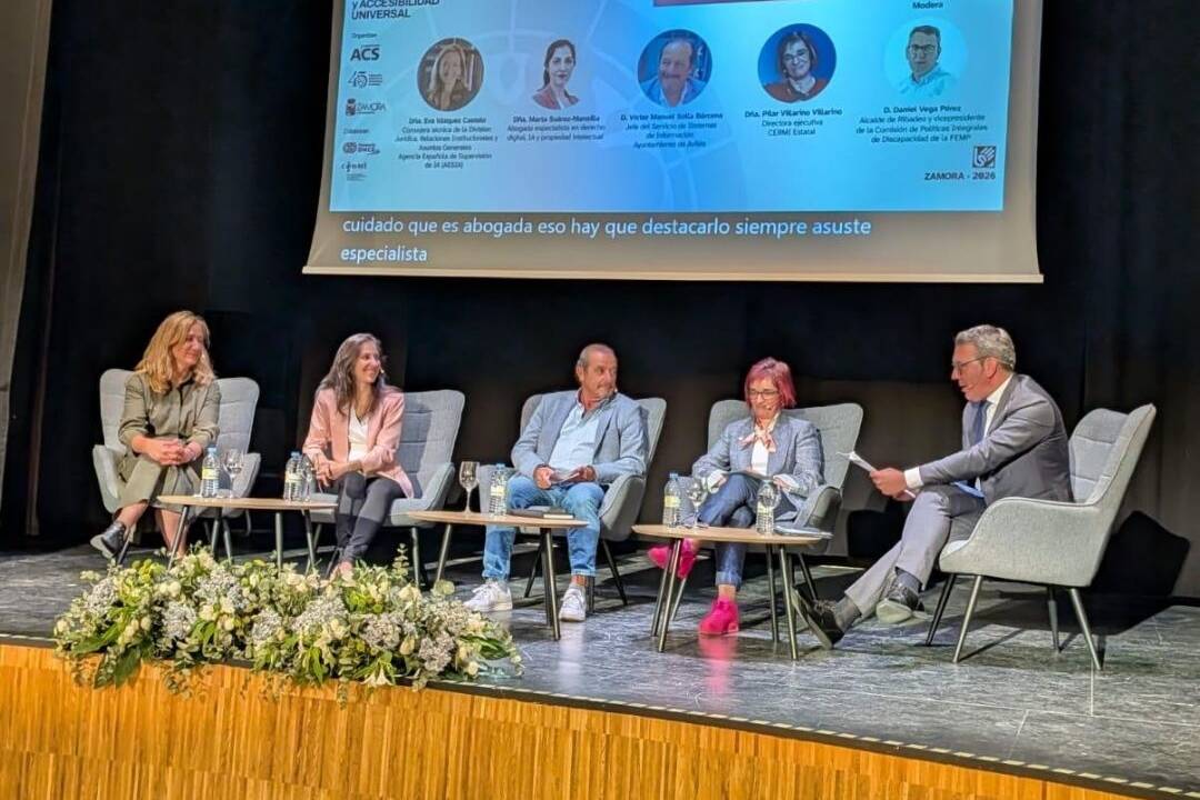 Ribadeo participa en Zamora no Foro Nacional de Intelixencia Artificial e Accesibilidade Universal.