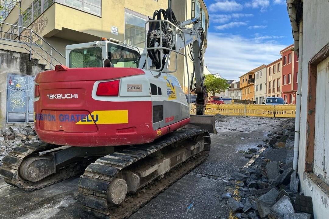 Comezan as obras de mellora da rúa Buenos Aires, que suporán un investimento de 450.000 euros.