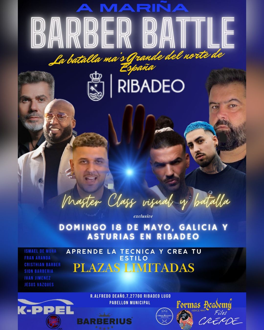 O 18 maio Barber Battle en Ribadeo