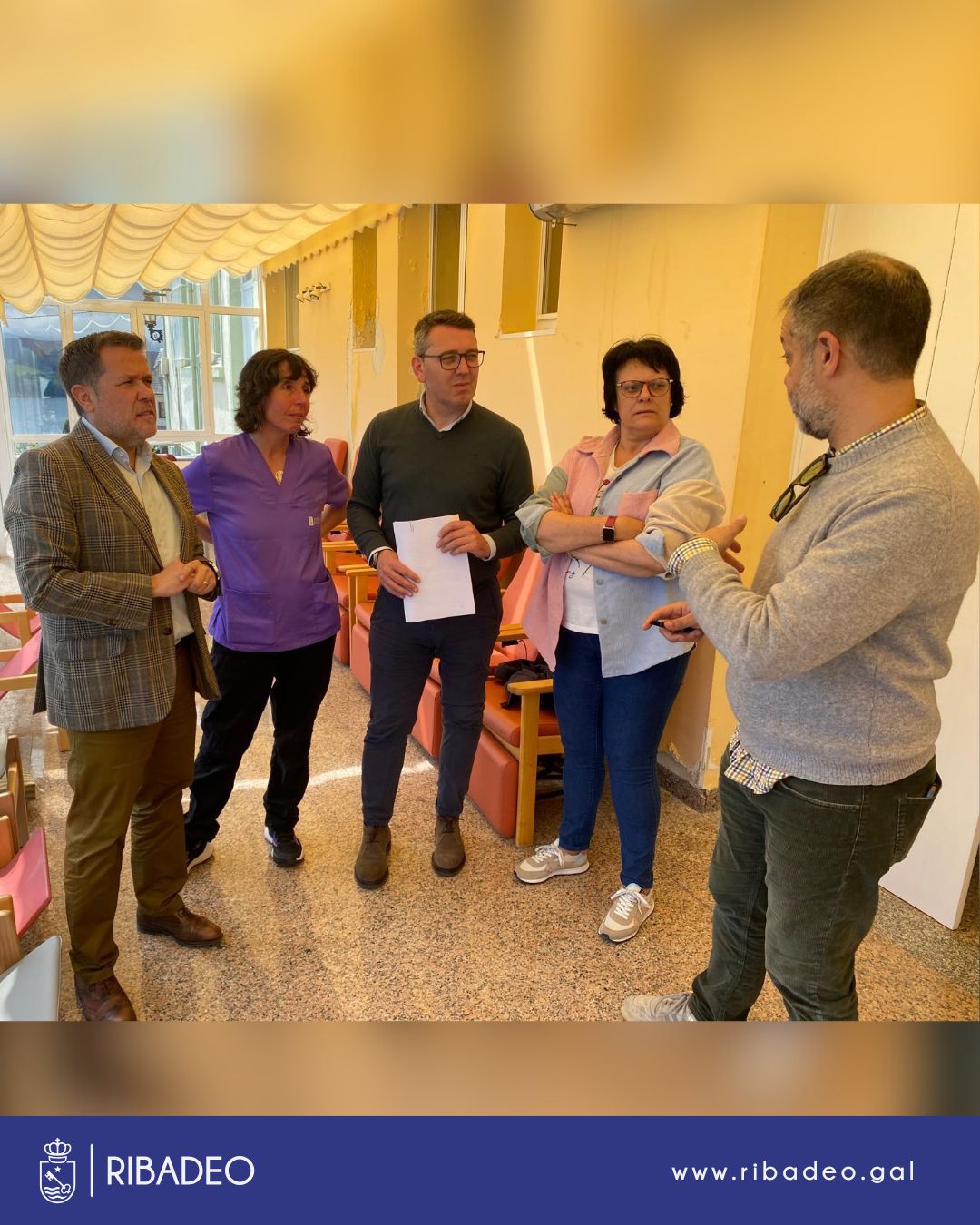 Novo convenio do Concello de Ribadeo coa Xunta de Galicia, para financiar as melloras da galería do centro de día