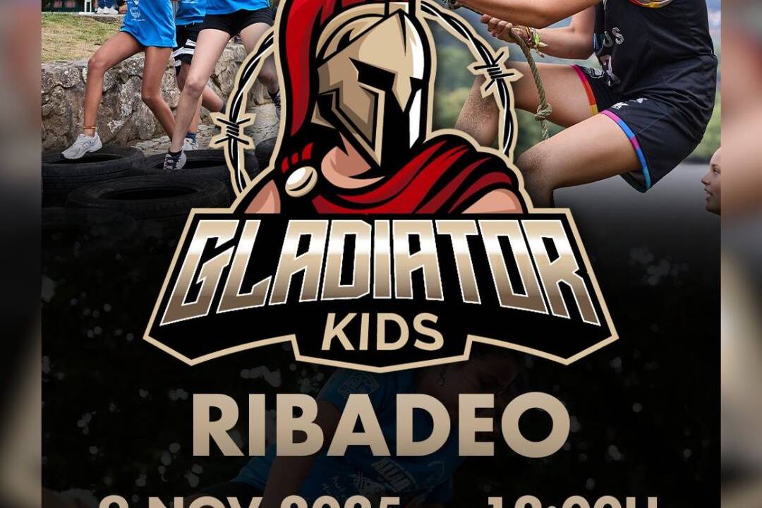 A Gladiator Kids volve a Ribadeo con carácter solidario. A proba de obstáculos infantil celebrarase o próximo 9 de novembro.