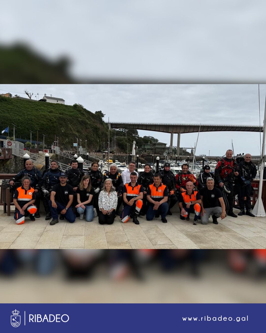 Ribadeo participou o pasado domingo nunha xornada de limpeza dos fondos mariños, que foi organizada polo Club de Buceo Costa Lugo.