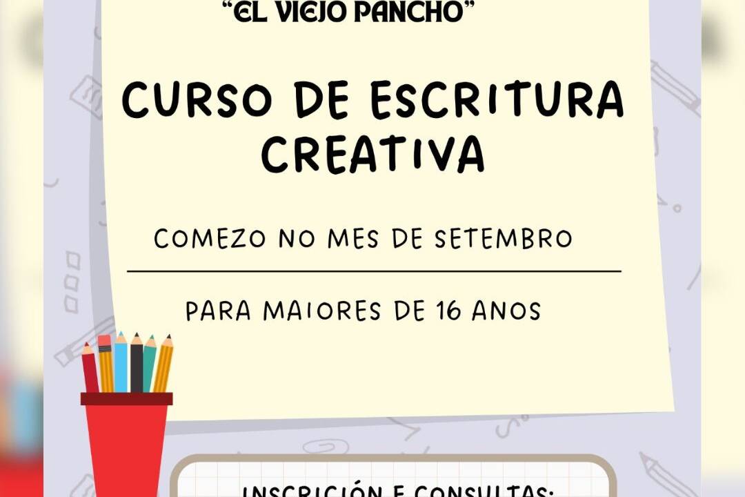 A Biblioteca Municipal “El Viejo Pancho” de Ribadeo organiza un curso de escritura creativa. para maiores de 16 anos