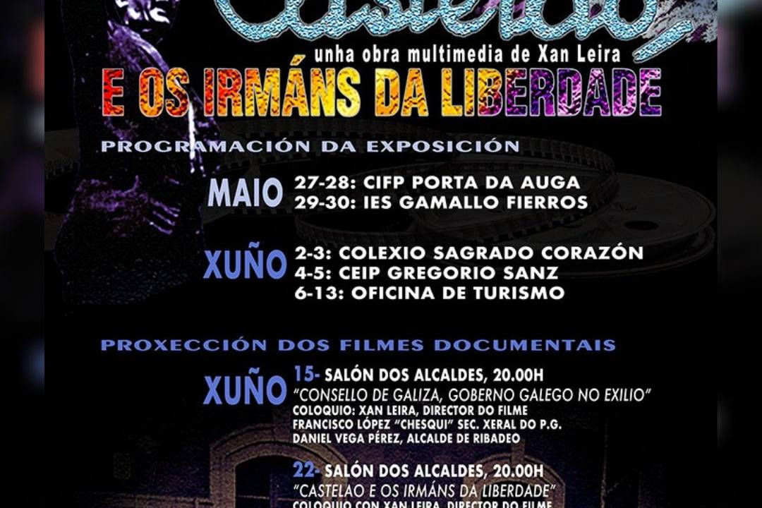 Desde hoxe e ata o 13 de xuño a exposición Castelao e os irmáns da liberdade pasará polos centros de ensino de Ribadeo.