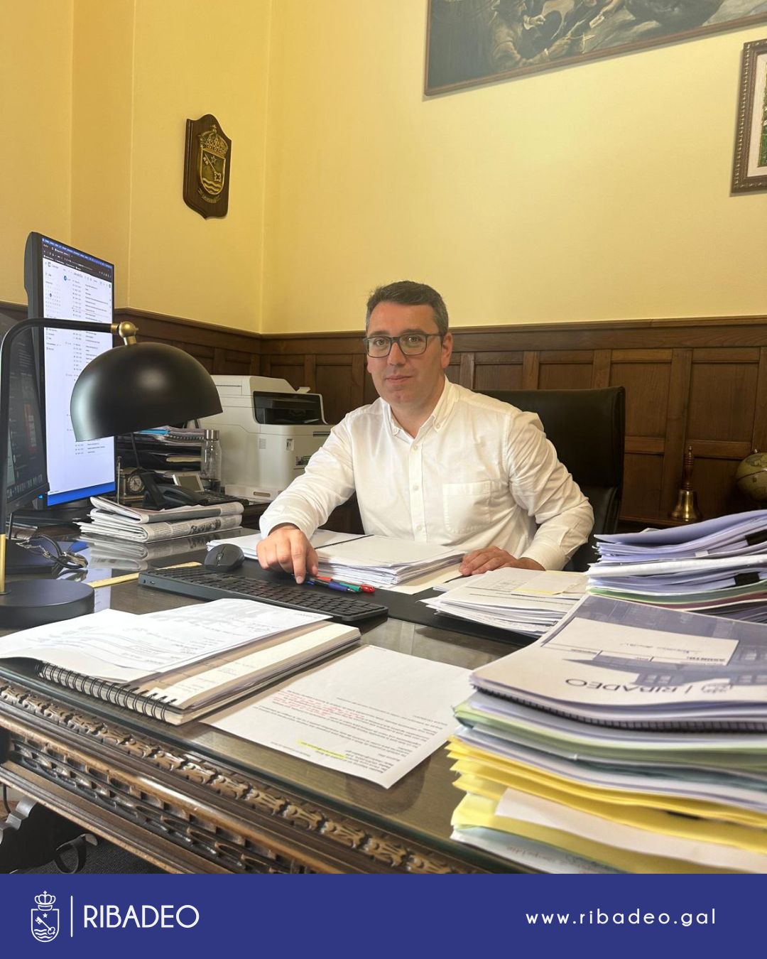 Ribadeo solicita investimento da Deputación de Lugo para a mellora do abastecemento da auga, do matadoiro e das instalacións deportivas.
