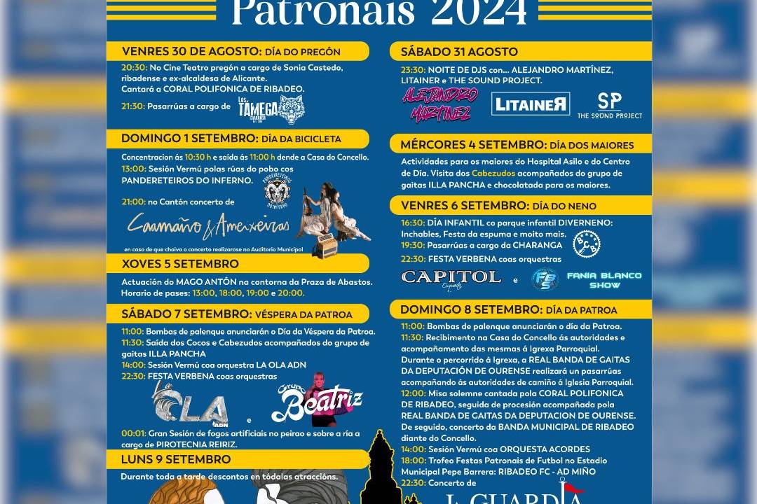 festas patronais de ribadeo 2024