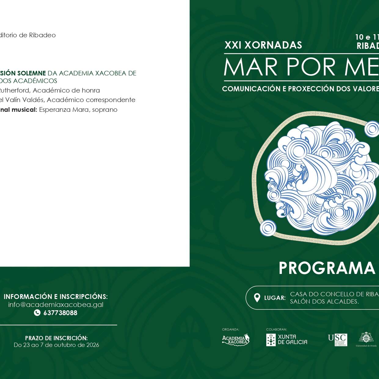 Esta fin de semana celébranse en Ribadeo as XXI Xornadas Mar por Medio.