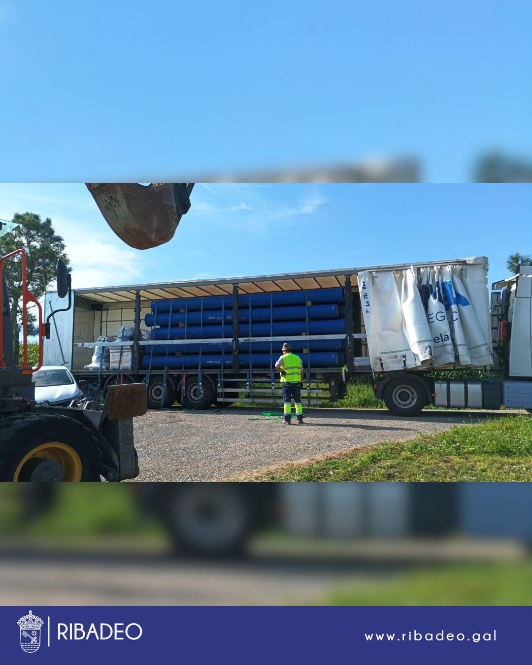 En Ribadeo deron comezo as obras da renovación da tubaxe da rede de abastecemento da auga, que suporán un investimento de 7,5 millóns de euros.