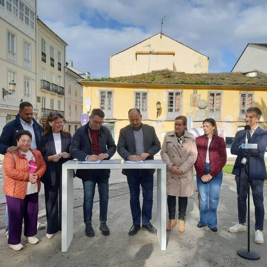 Concello de Ribadeo e Xunta asinaron esta mañá o convenio para a rehabilitación de Casa Maseda.
