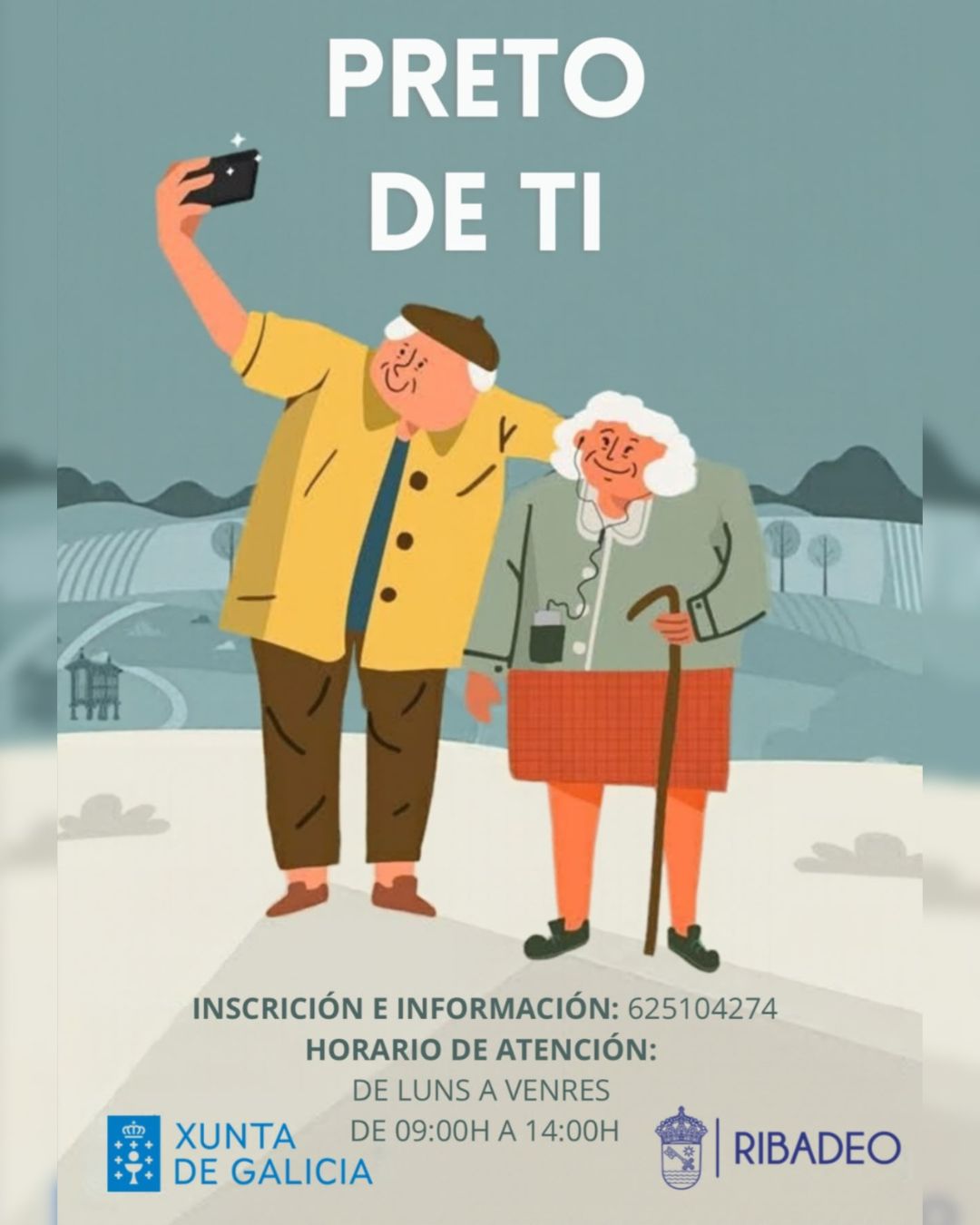 O 19 de outubro arrincará unha nova edición do programa Preto de Ti, do Concello de Ribadeo.
