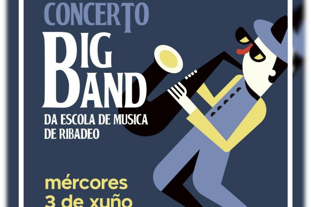A Big Band da EMMeD de Ribadeo actuará na Festa de Fin de Curso da Escola Oficial de Idiomas.