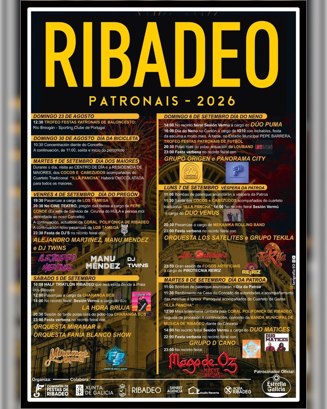 Cartel Festas Patronais 2026