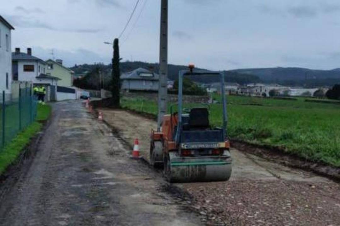 obras na rua Manuela Barreiro Pico