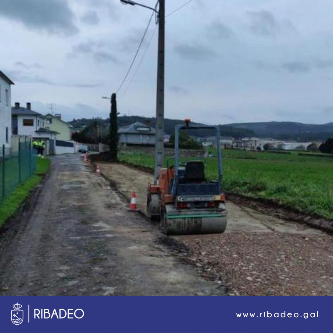 obras na rua Manuela Barreiro Pico