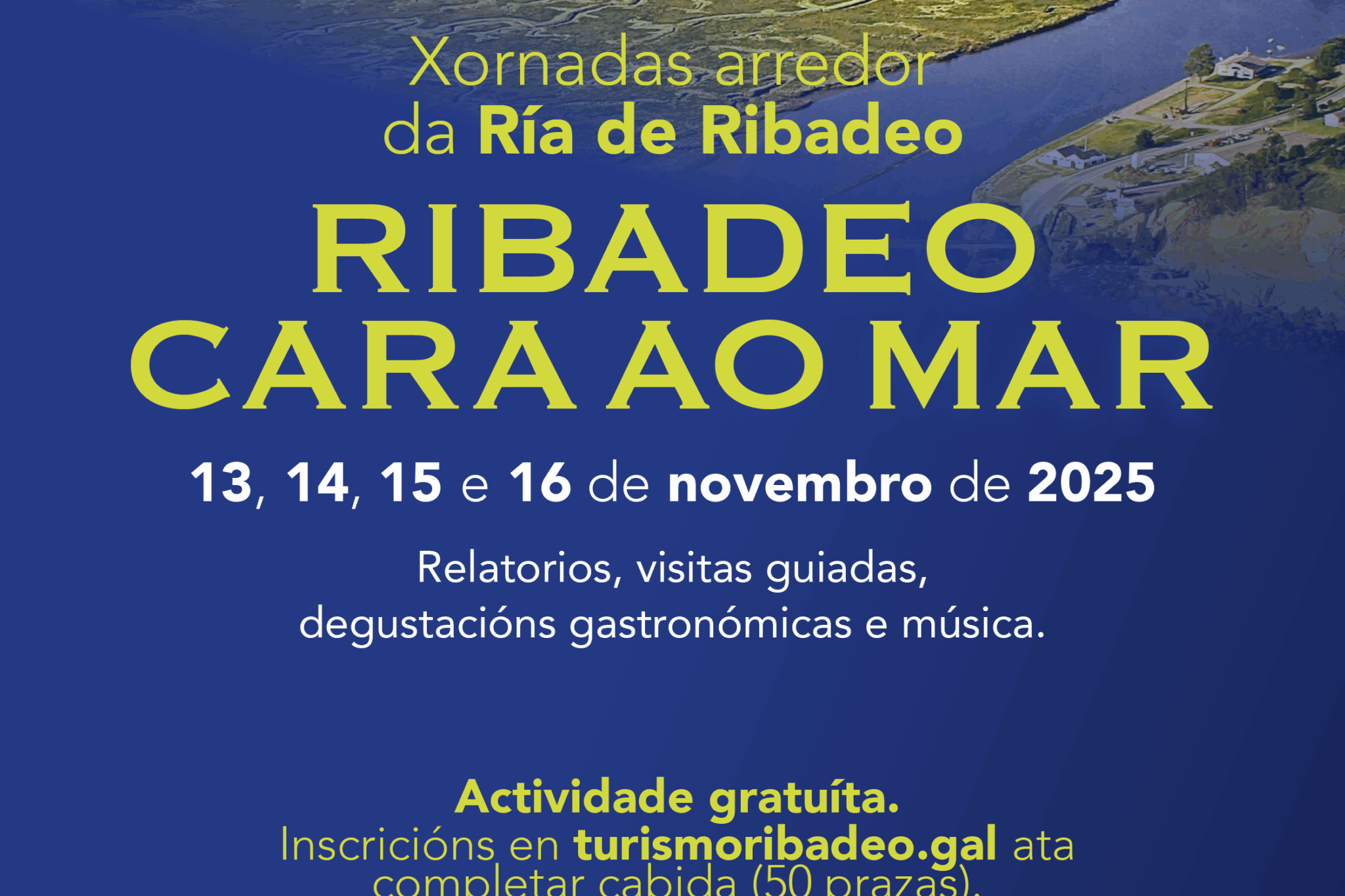 A Ría de Ribadeo, protagonista dunhas xornadas que analizarán o seu valor social, ambiental e turístico.
