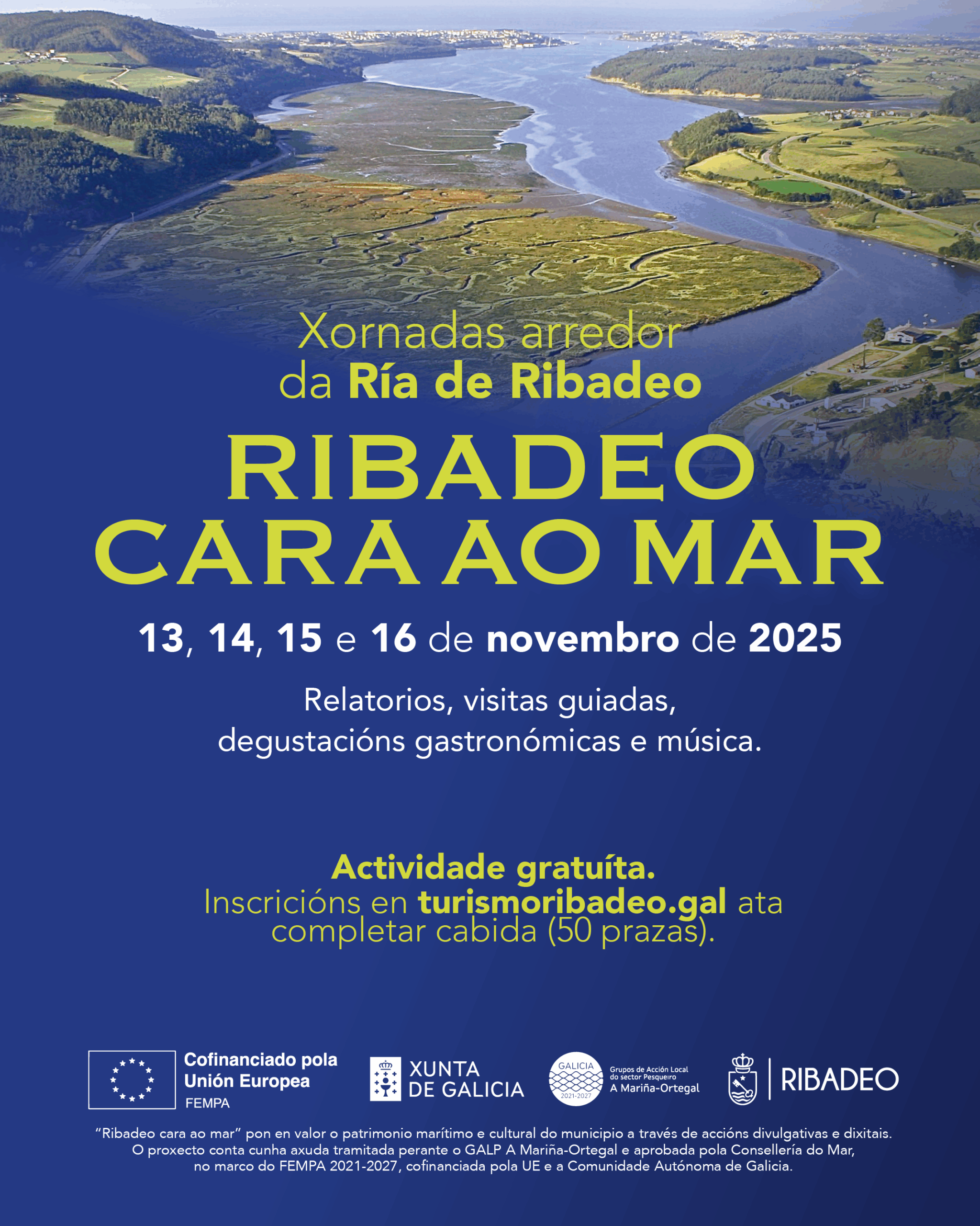 A R&iacute;a de Ribadeo, protagonista dunhas xornadas que analizar&aacute;n o seu valor social, ambiental e tur&iacute;stico.